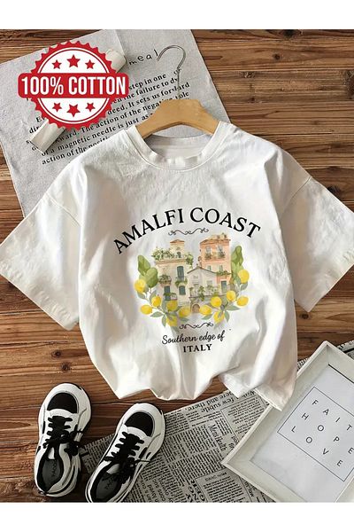 sole stories Premium Oversize Cut Short Sleeve Printed T-Shirt