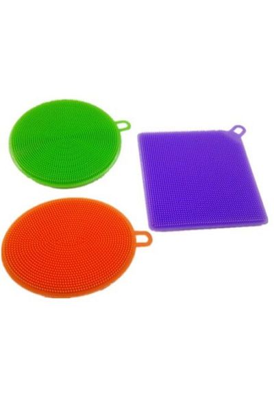 OEM Set 3 bureți de silicon, rezistenți, inodori, multicolori