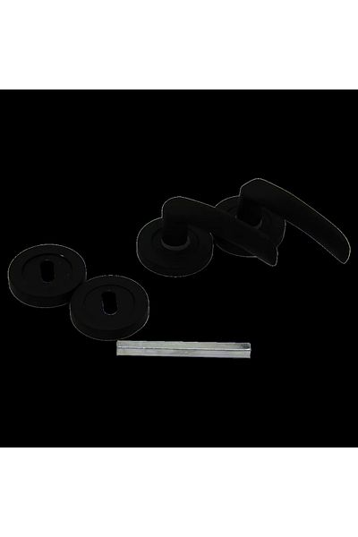 ALFA AKSESUAR 03 Steel Noodles-10 American Room Door Handle Black