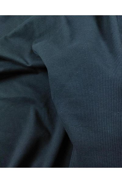 Kumaş Parça Black Medium Thick (Tube) Rib Width: 95 cm