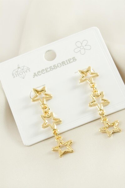 Ronanna Star Trend Metal Earrings