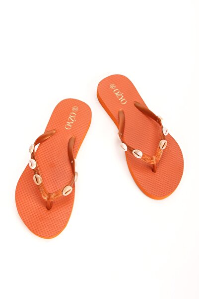 OZYO Havana Cinnamon Sea Shell Flip Flops