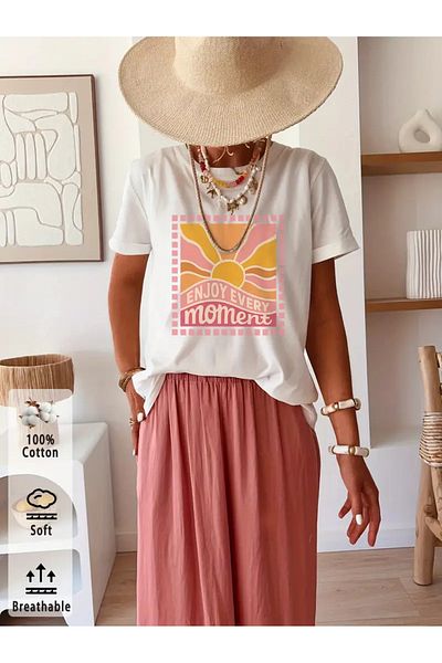 sole stories Premium Oversize Cut Short Sleeve Printed T-Shirt