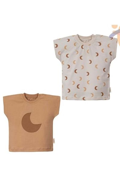 Necix's Ay Double Tshirt Set Beige