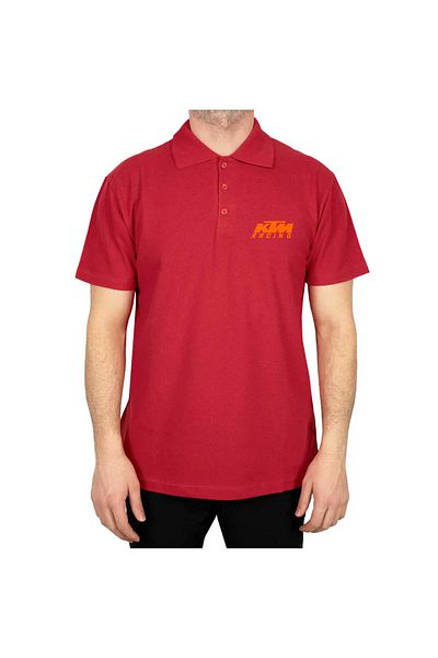 Z zepplin Ktm Racing Orange Logo Polo Neck Red T-Shirt
