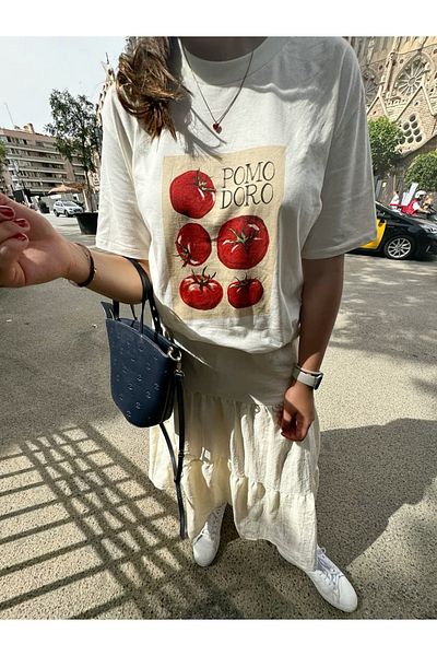 sole stories Premium Oversize Cut Short Sleeve Printed T-Shirt