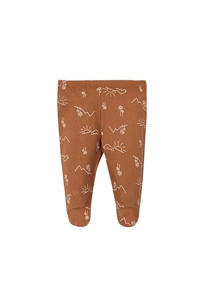 NECİXS BEBEE Palm Tree Triple Booties Pants Set Beige