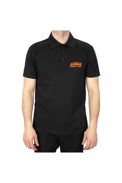 Z zepplin Ktm Ready to Race Polo Neck Black T-Shirt