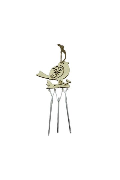 OEM Wooden Wind Chimes in Bird Shape, Dimensions 19x9cm