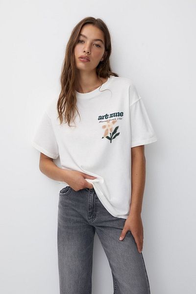 sole stories Premium Oversize Cut Short Sleeve Printed T-Shirt
