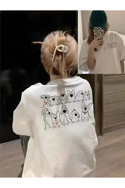 sole stories Premium Oversize Cut Short Sleeve Printed T-Shirt