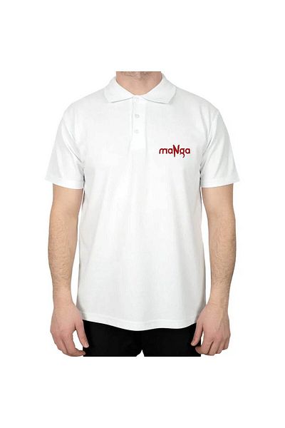 Z zepplin Manga Polo Neck White T-Shirt