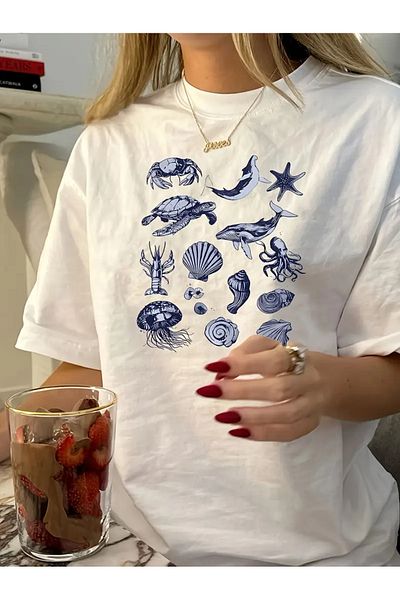 sole stories Premium Oversize Cut Short Sleeve Printed T-Shirt