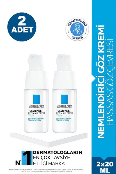 La Roche Posay Toleriane Dermallergo Eye Contour Cream 20 ml 2 Pieces