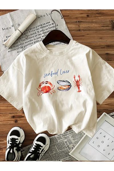 sole stories Premium Oversize Cut Short Sleeve Printed T-Shirt