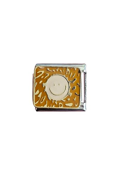 RoseCo00 Steel Italian Charm Bracelet Charm