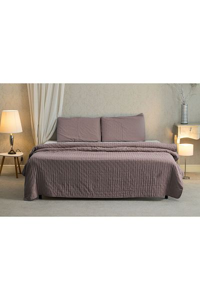 Home Still SET CUVERTURA SOFT 220X240 + 2 FETE DE PERNA 50X70, MARO