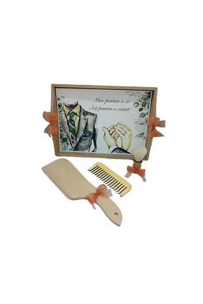 OEM Set pentru gatitul mirelui, format din 4 piese, personalizat
