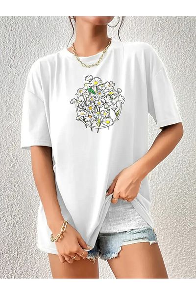 sole stories Premium Oversize Cut Short Sleeve Printed T-Shirt