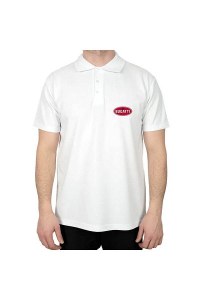 Z zepplin Tricou alb cu guler polo Bugati 3B
