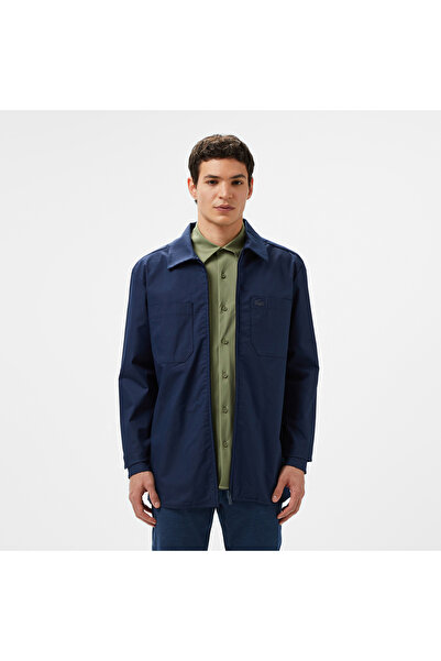 Lacoste Erkek Regular Fit Gömlek Yaka Lacivert Ceket