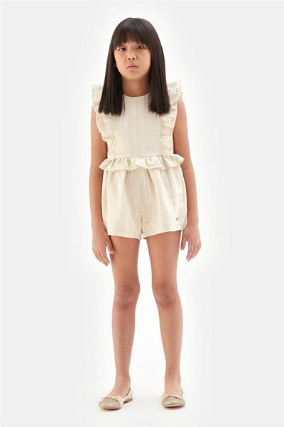 Tyess Girl Beige Overall