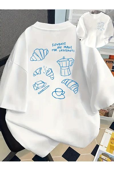 sole stories Premium Oversize Cut Short Sleeve Printed T-Shirt