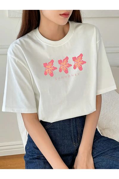 sole stories Premium Oversize Cut Short Sleeve Printed T-Shirt