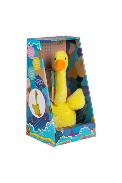 divendi-ro Interactive duck Dj, dance and repeat after you, age 3+ years, 19x18x36cm, yellow