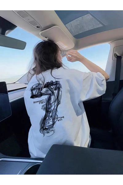 sole stories Premium Oversize Cut Short Sleeve Printed T-Shirt
