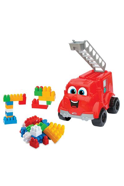 DEDE My first fire truck with 30 pieces of bricks