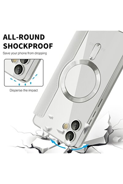 SKYDDAR INNOVATION Θήκη για Samsung Galaxy A05, SmartMag Book, Magsafe, RFiD, Θήκη καρτών, σετ αυτοκόλλητων, Γκρι