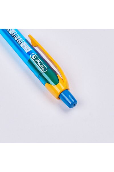 Herlitz Jelly Blue Gel Pens, 0.7 mm Medium Tip, Pack of 24 in Display Box