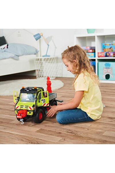Cici Oyuncak Mercedes-Benz Unimog U530 Kollu Kumanda Merkezli Kütük Taşıma Vi...