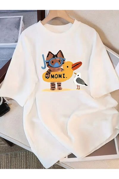 sole stories Premium Oversize Cut Short Sleeve Printed T-Shirt