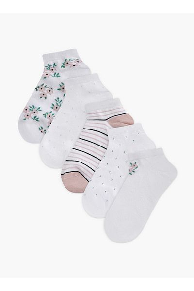 Flora Bella by Shoexpress Printed Ankle Length Socks - Set of 5