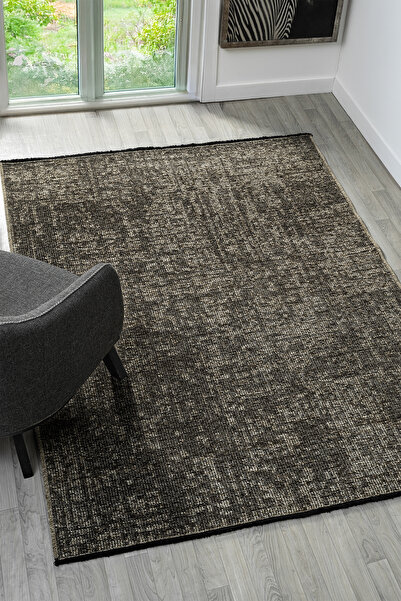 VİTALİHOME Antik Vizon Halı Yıkanabilir Kaymaz Taban Şönil Kilim Dokuma Pamuk...