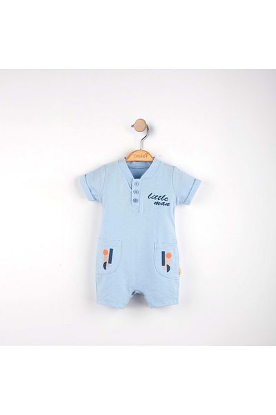NECİXS BEBEE Little Manerkek Short Jumpsuit Blue