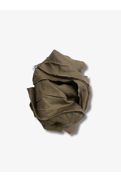 Yiğit Kumaş Fine Raw Linen Fabric, Piece 130X150 cm Brown