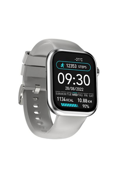 OEM Smartwatch IXIU® G104, 1.83" IPS HD+, BT 5.3, Health & Sports, Silver, Men