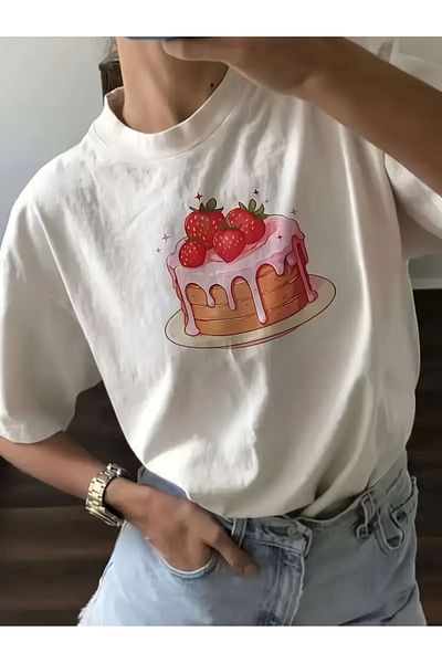 sole stories Premium Oversize Cut Short Sleeve Printed T-Shirt