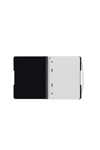 Herlitz EOTG Spiral Notebook A5, Color Black, Material PP, 80 Sheets, Grid Format, Elastic Band