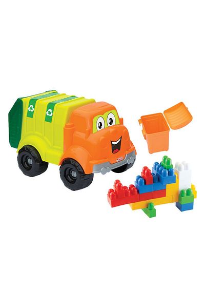 DEDE My first garbage truck with cubes 30 pieces