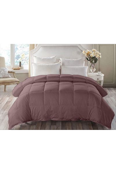 Five Store Microfiber quilted duvet, damask cover for summer, 200 g/sqm, brown, 140x210 cm