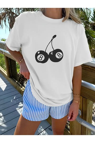 sole stories Premium Oversize Cut Short Sleeve Printed T-Shirt