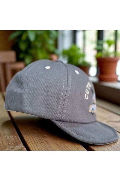 Balgüneş Tekstil 1/3 Years Puppy Boy's Cap (48-50 cm) Anthracite