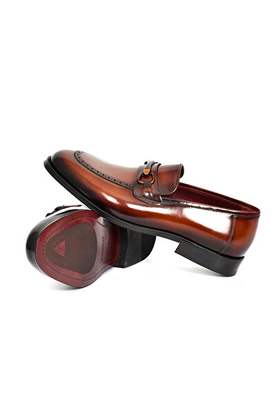 Tuna Genuine Leather Leather Sole Loafer Men's Shoes - K1401