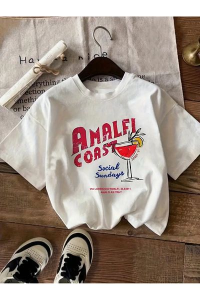 sole stories Premium Oversize Cut Short Sleeve Printed T-Shirt
