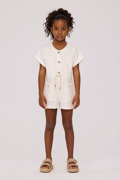 Tyess Girl Ecru Overall