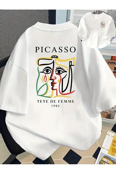 sole stories Premium Oversize Cut Short Sleeve Printed T-Shirt
